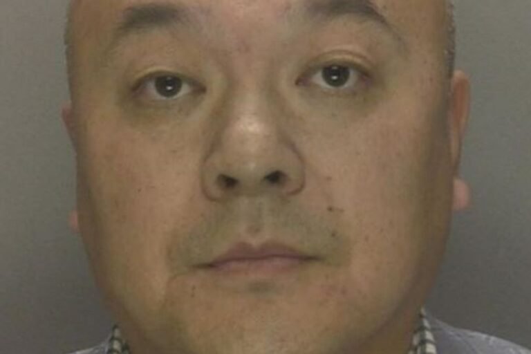 A judge's gavel on a desk, with a blurred background of a courtroom, the primary keyword is brothel owner, the image represents the severity of the situation and the importance of upholding the law, the colour of the gavel is black, and the wood is brown, the image is a symbol of justice and the consequences of breaking the law