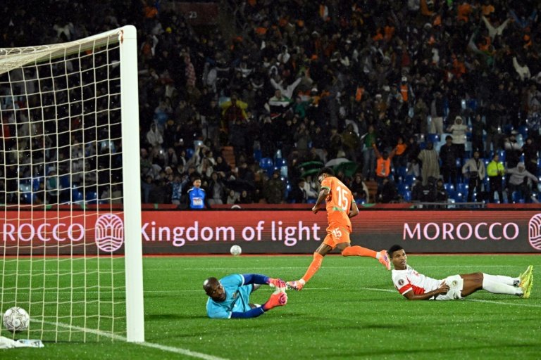 Ivory Coast team celebrates AFCON win