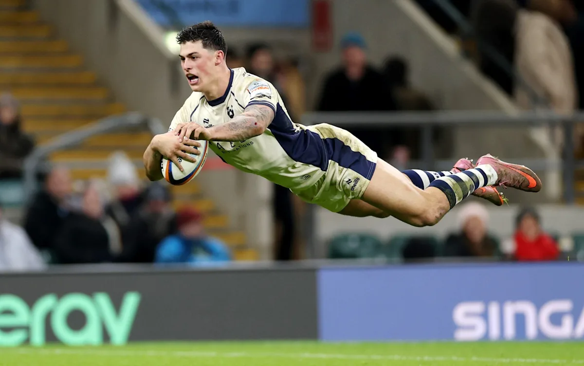 Louis Rees-Zammit in action for Bristol Bears