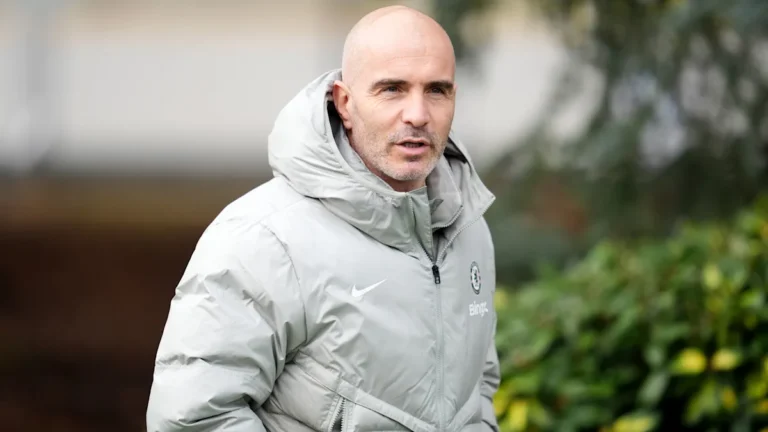 Premier League football match in action