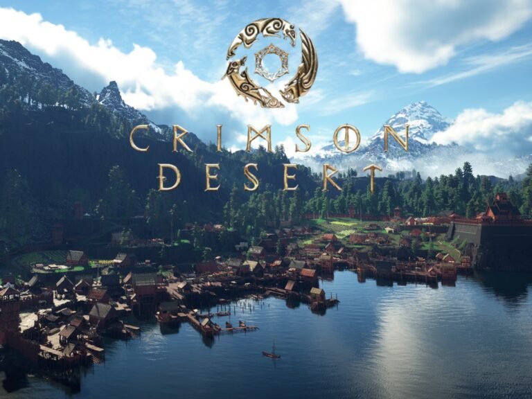 Crimson Desert's vast open world with breathtaking visuals, showcasing the game's stunning colour palette and intricate details, set to release on PS5, Xbox and PC
