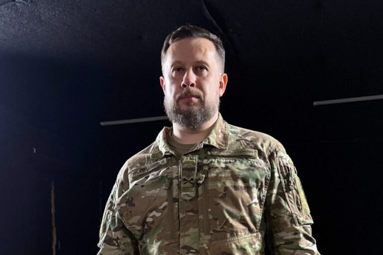 A Ukrainian soldier operating a drone, with a Starlink satellite in the background, symbolising the significant impact of Elon Musk's decision to cut Starlink access to Russia's drones, in a move that has been hailed as an enormous boost to Ukraine