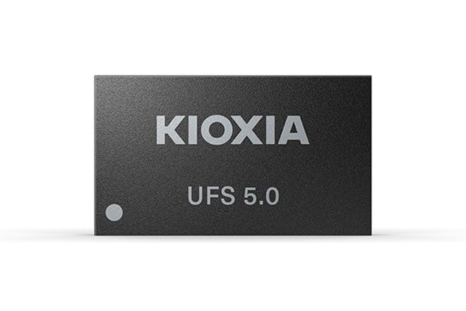 Kioxia UFS 5.0 embedded flash memory with High-Speed Gear 6 mode for enhanced data bandwidth and faster data transfer, ideal for on-device AI and AR/VR applications