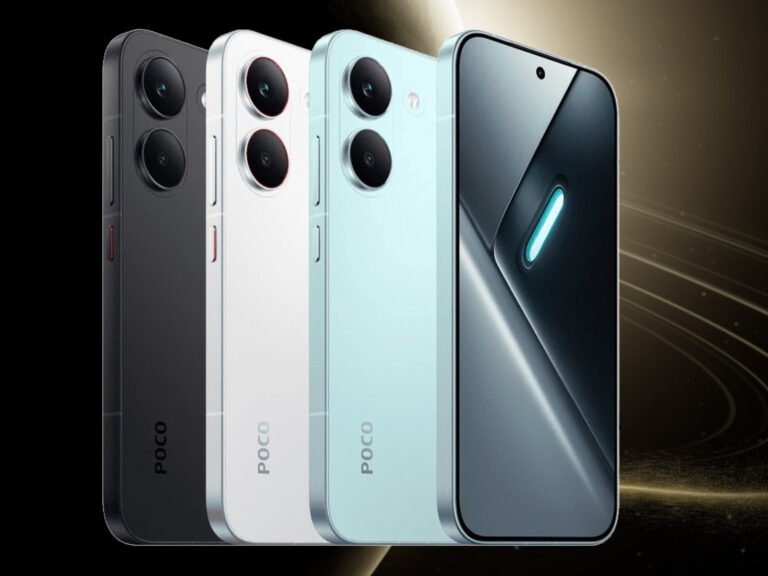 Xiaomi Poco X8 Pro and Pro Max smartphones with a mysterious teaser in the background, showcasing the latest technology and features in the UK market, including a high-quality camera system and powerful processor.