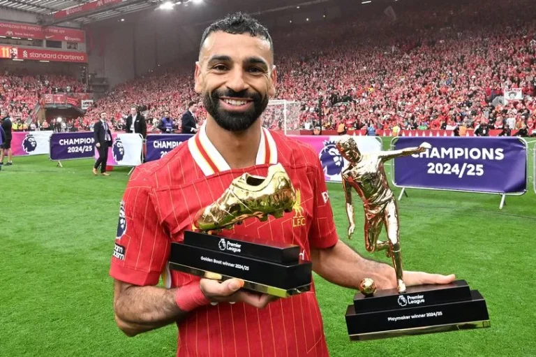 Mohamed Salah in action for Liverpool