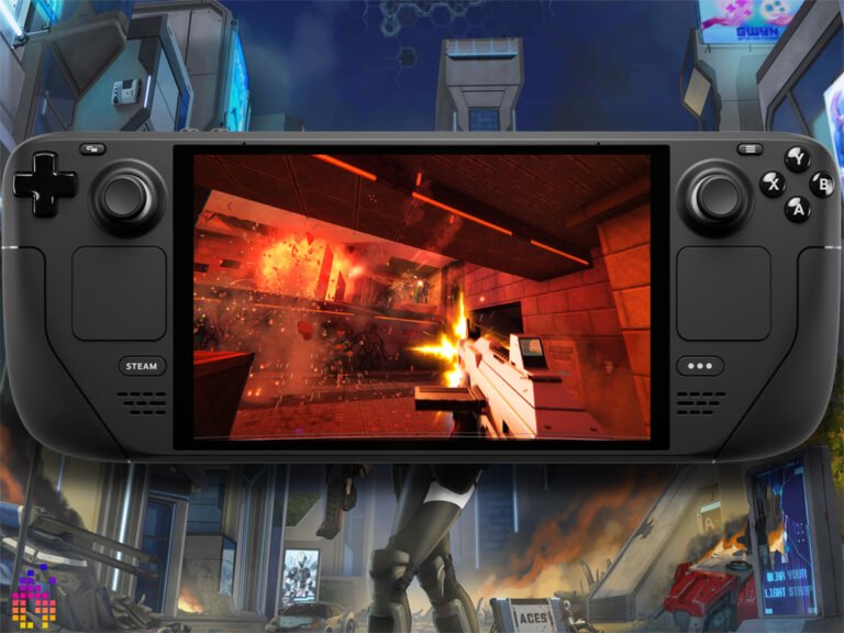 A collection of Boomer Shooter games on a Steam Deck, with a focus on fast-paced action and thrilling gameplay, available on Digiphile with a retail value of over £126