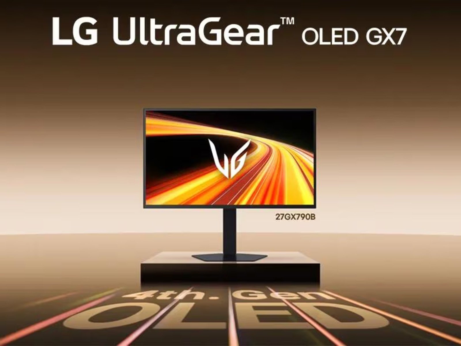 LG's 27GX790B-B 720Hz Tandem OLED gaming monitor with a high refresh rate and bright display, perfect for fast-paced games and immersive gaming experiences in the UK
