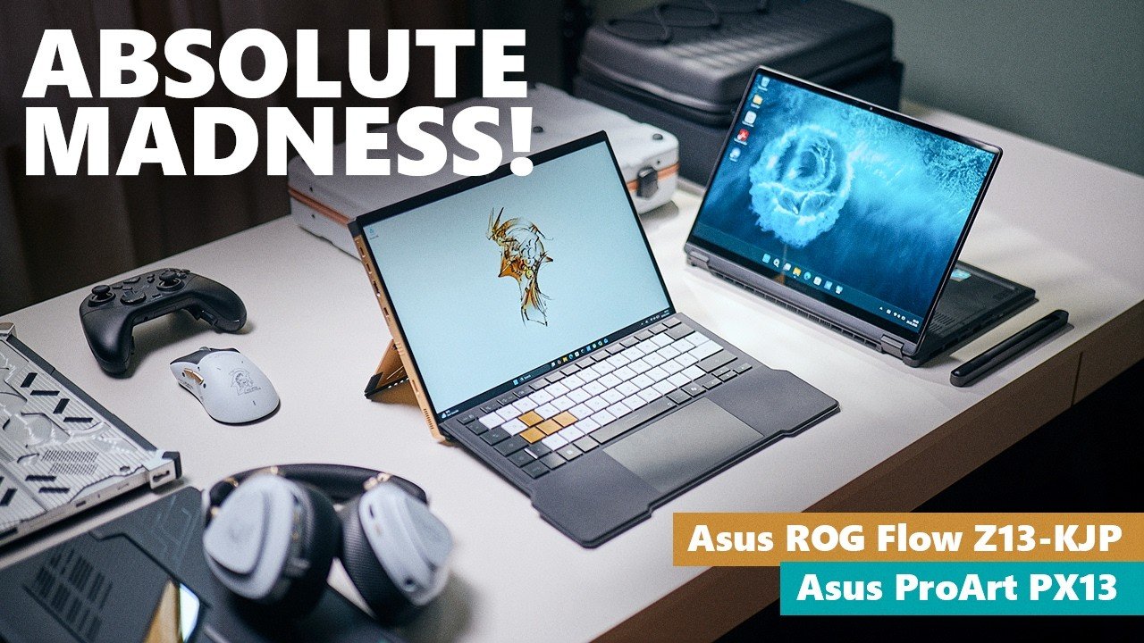 Asus' latest laptops, the ROG Flow Z13-KJP and ProArt PX13, boast 128GB RAM and the fastest iGPU in 2026, making them the most powerful laptops in the UK, with a unique chassis and over-the-top packaging, perfect for gaming and creative professionals