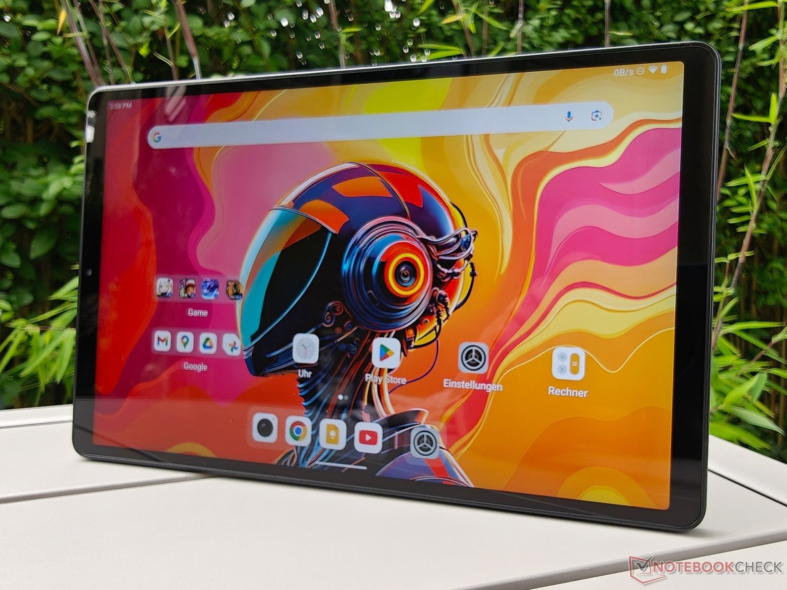 Alldocube tablets with a red warning symbol, indicating critical security flaws and the need for OTA updates to prevent malware attacks in the UK