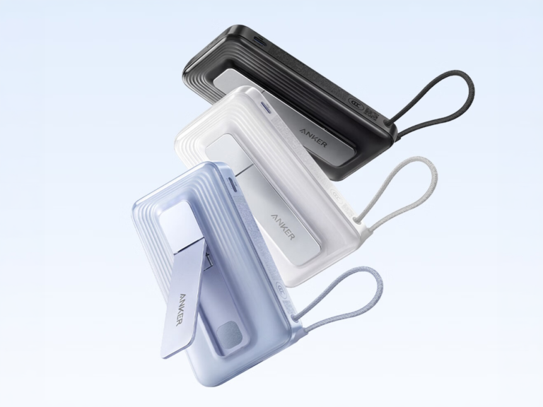 Anker Zolo Smart Shield Power Bank with Smart Shield technology, featuring a magnetic stand and wireless charging capabilities, designed to provide a safe and efficient charging experience in the UK