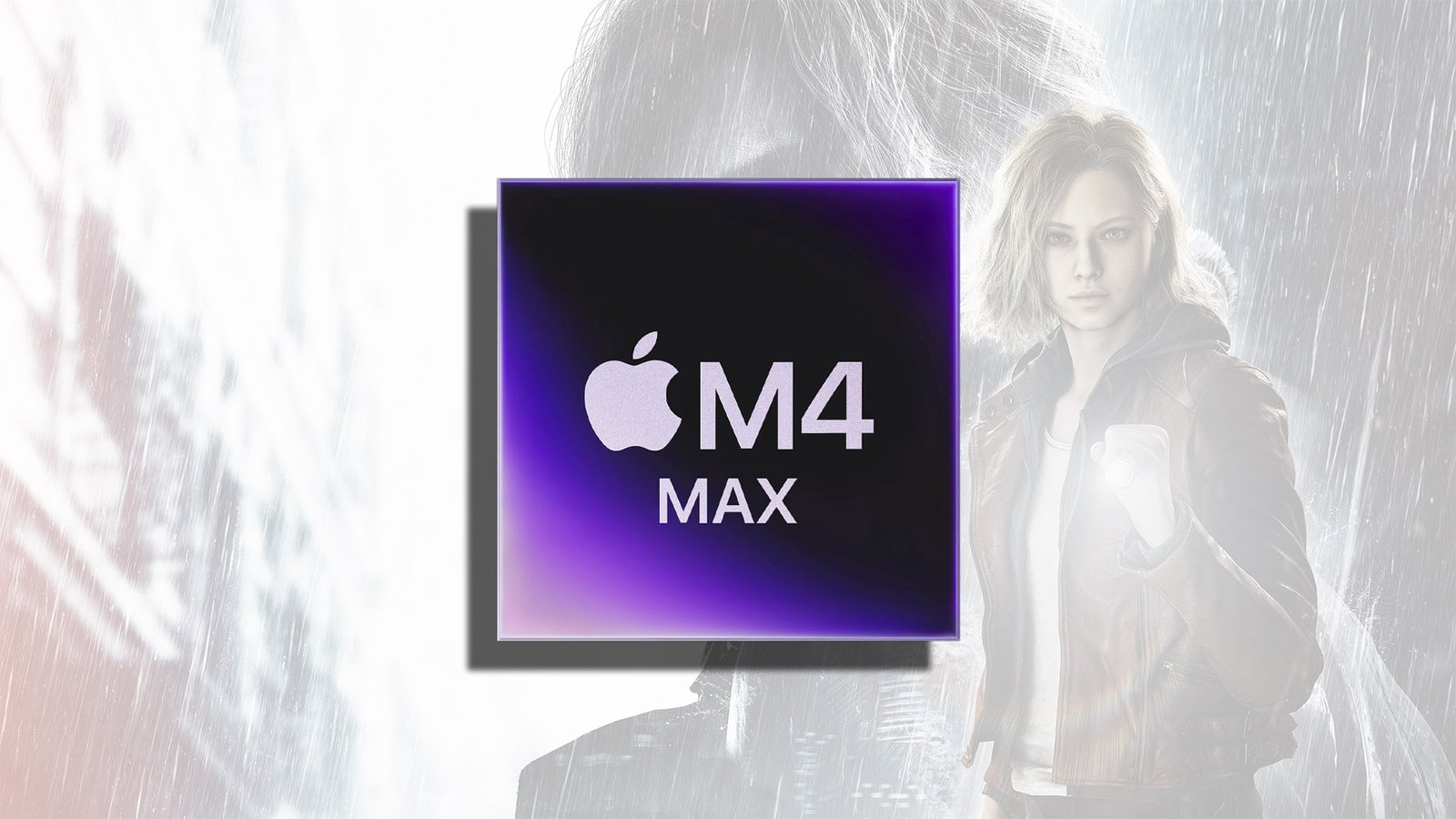 Resident Evil Requiem gameplay on Apple Silicon Mac with M4 Max chip, showing decent framerates and smooth performance, a significant development for UK gamers
