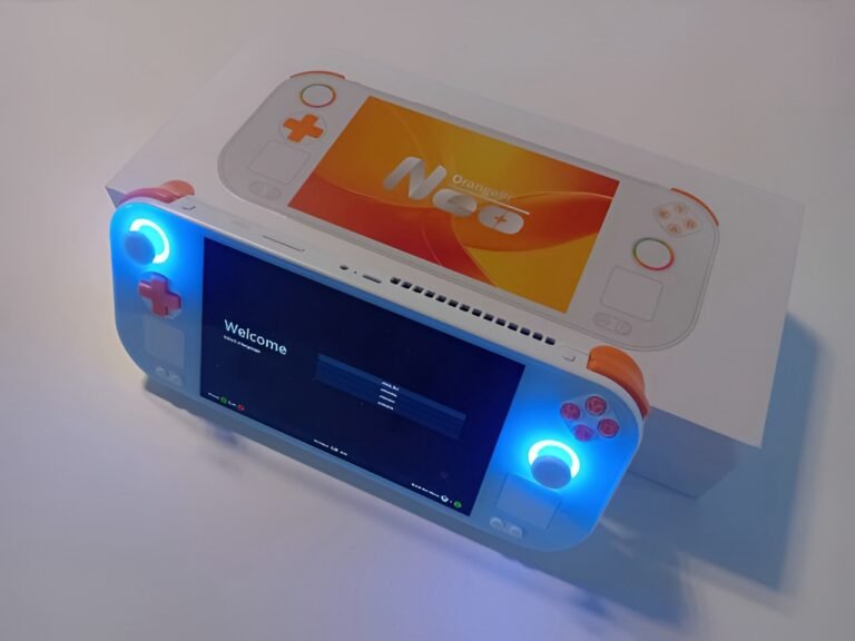 The Orange Pi Neo gaming handheld features a 7-inch FHD+ 120 Hz display, AMD Zen 4 APUs, and up to 2 TB storage, a highly anticipated Linux-based device for UK gamers with a unique design and impressive specs, including a powerful APU and high-quality display