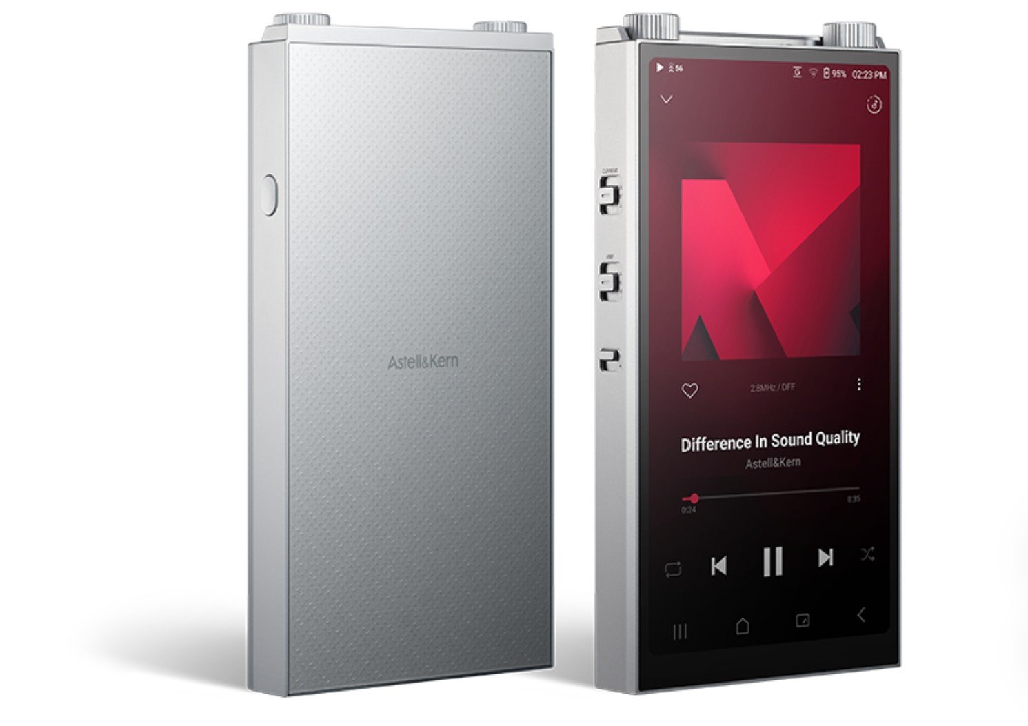 The Astell & Kern PD20 portable digital audio player, featuring a built-in hearing test for personalized high-resolution music playback, available in the UK, with a sleek design and user-friendly interface, perfect for music enthusiasts who value tailored sound and exceptional audio quality