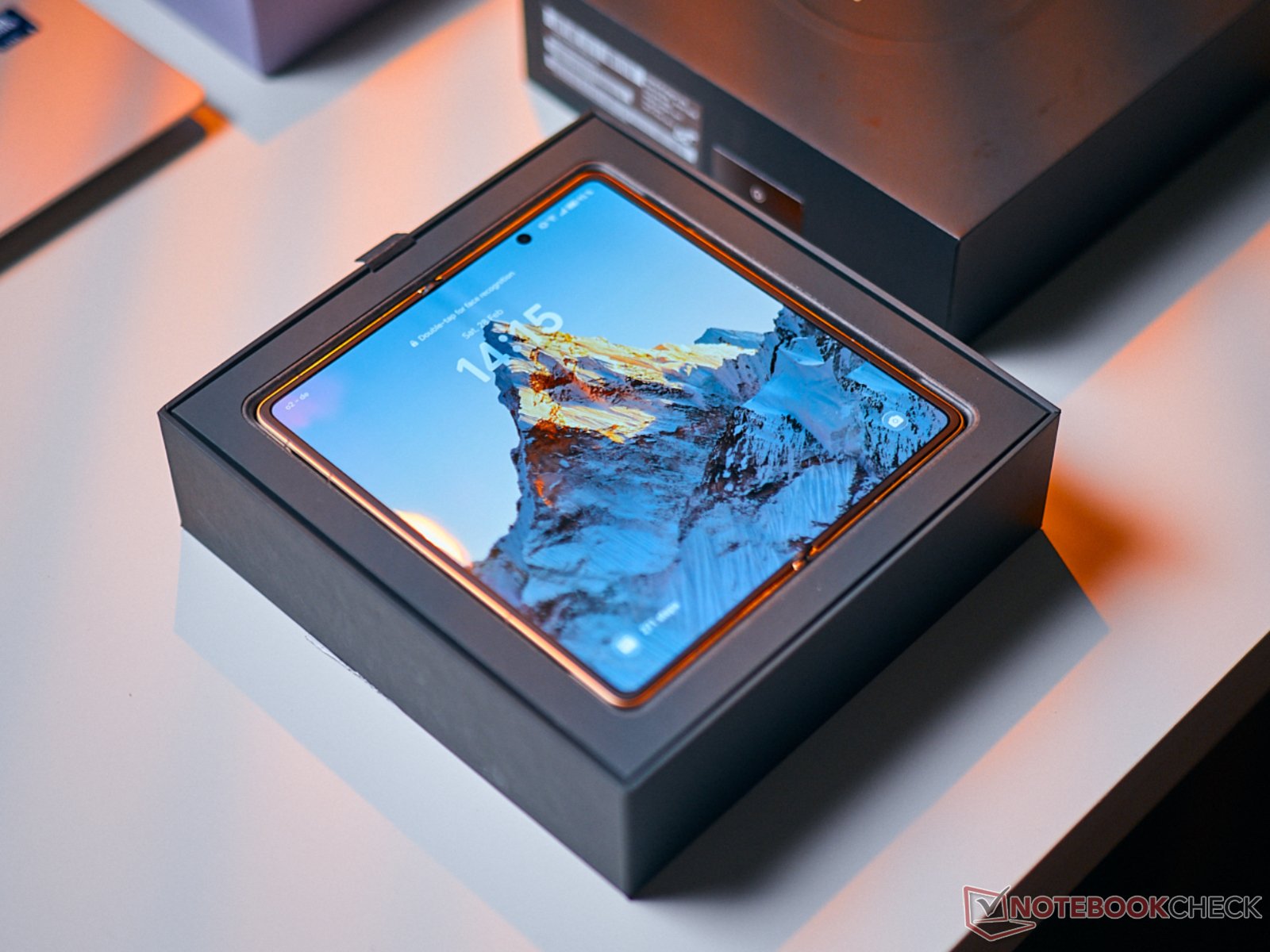 The Honor Magic V6 foldable smartphone in white, showcasing its ultra-thin and lightweight design, with a vibrant display and advanced camera capabilities, perfect for UK users