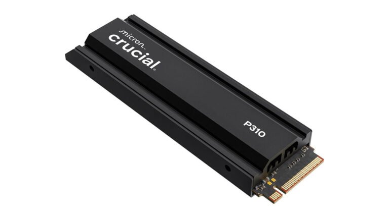 The Crucial P310 2TB SSD with heatsink, offering incredible speeds and a decent storage upgrade for an affordable price, available on Amazon in the UK, with a focus on high-performance storage solutions