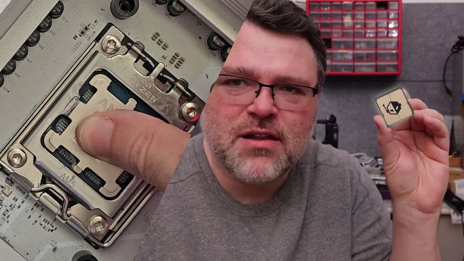 A close-up of the ASRock X870E Taichi motherboard, with the Ryzen 5 9600X processor installed, showcasing the BIOS update screen with AGESA 1.3.0.0a microcode, highlighting the CPU revival process in the UK