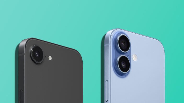 A side-by-side comparison of the iPhone 17e and iPhone 17, showcasing their sleek designs and vibrant colour options, with a focus on the primary keyword, iPhone 17e