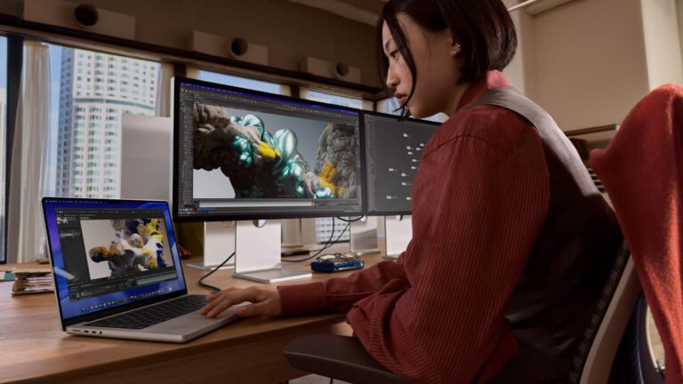 The new 14-inch and 16-inch MacBook Pro models with M5 Pro and M5 Max options, featuring a sleek design, impressive battery life, and advanced wireless connectivity, perfect for professionals and individuals in the UK seeking high-performance laptops with unparalleled user experience, the latest N1 wireless chip and unworldly SSD speeds make these laptops a top choice for those who require consistent and high-quality connections and rapid data access.