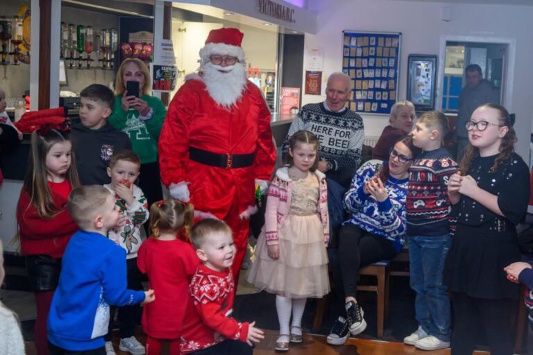 Kids having festive fun at Greenock community club