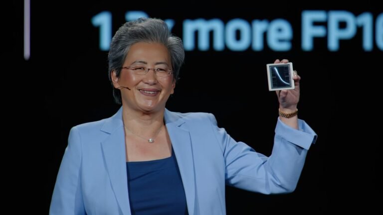 AMD CEO Lisa Su discussing the company's CPU demand and supply chain at a tech conference in the UK, with a focus on AI and compute power