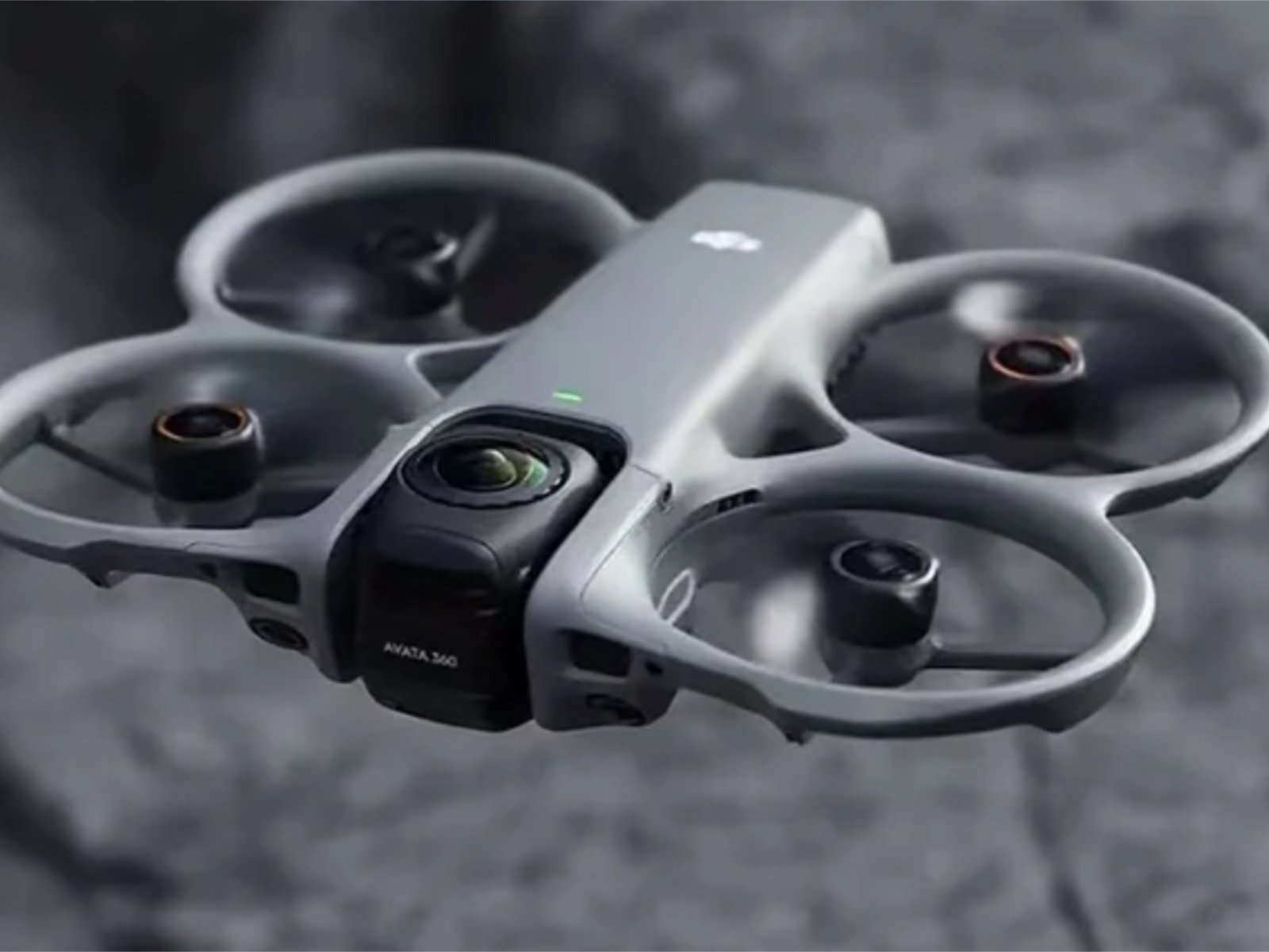 A DJI drone soaring through the sky, capturing high-definition footage with its advanced camera, representing the future of drone technology in the UK