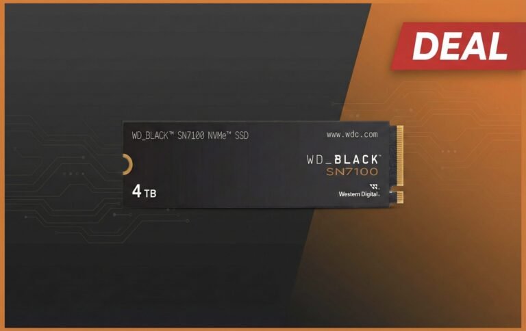 The WD_Black SN7100 4TB NVMe SSD, a high-performance storage solution with Gen4 speeds and TLC NAND, offering exceptional value and performance in the UK, with a 4TB capacity and lightning-fast loading times