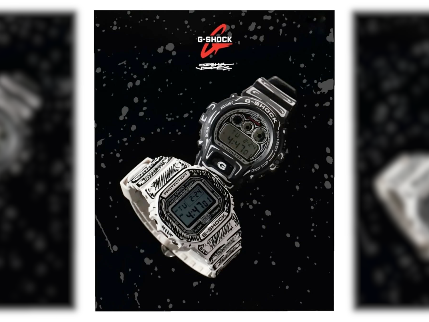 Casio G-Shock x Joshua Vides comic-book inspired watches, featuring a bold and colourful design with a price tag of $180, available in the UK