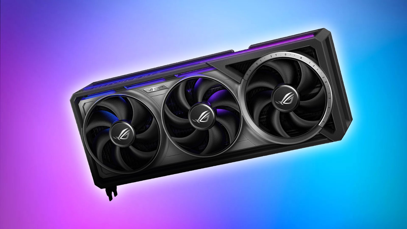 ASUS RTX 50 series graphics card with a price tag, representing the price hike in the UK market, which is expected to affect the behaviour of gamers and enthusiasts, and may change the colour of the market landscape