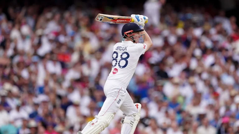 England batsmen in action at the Sydney Test