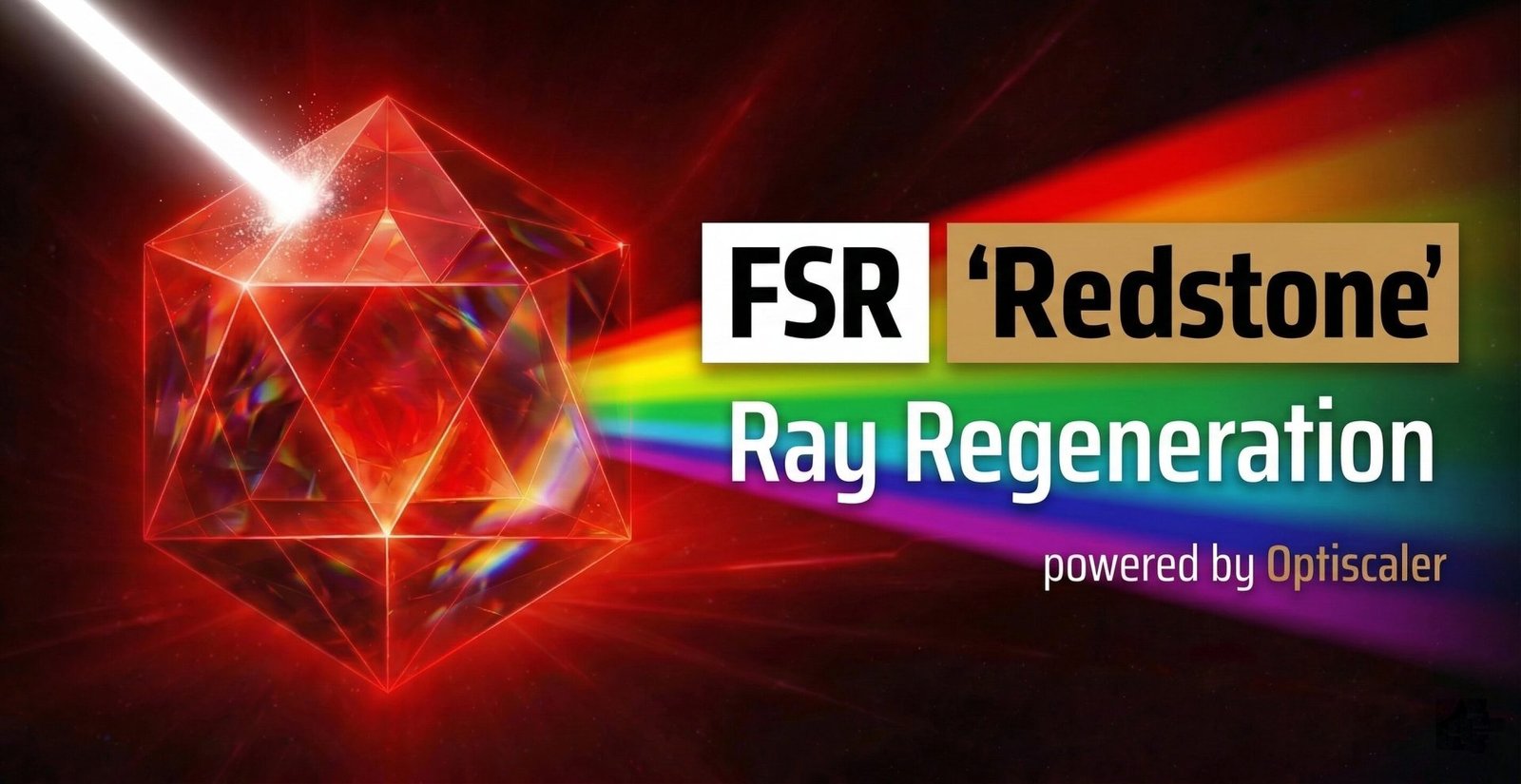 A descriptive image of a gamer using AMD's Ray Regeneration with Optiscaler, showcasing enhanced visuals and improved performance, with a focus on the UK gaming community and the latest gaming technology