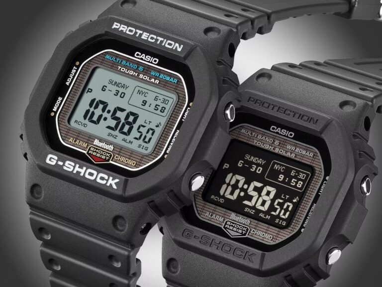 The Casio G-Shock GW-BX5600 MIP LCD watch features a rugged design and advanced MIP LCD display, perfect for outdoor enthusiasts in the UK, with a range of colours and styles to choose from, this watch is sure to impress with its unique blend of style and functionality