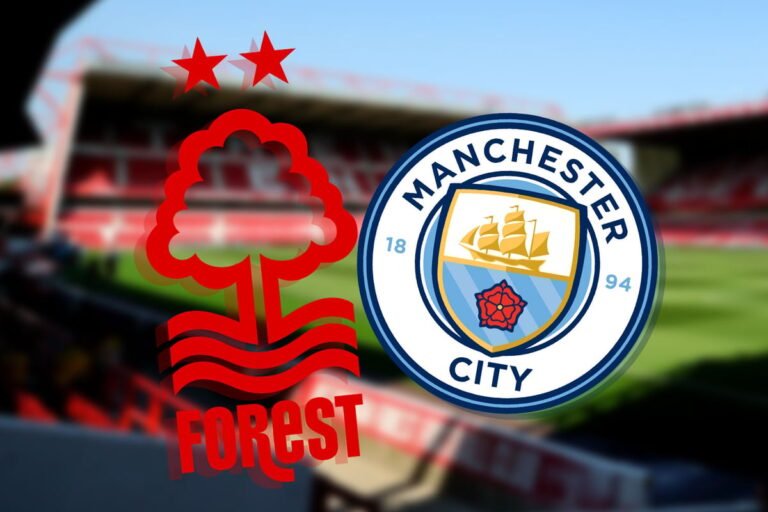 Manchester City vs Nottingham Forest football match