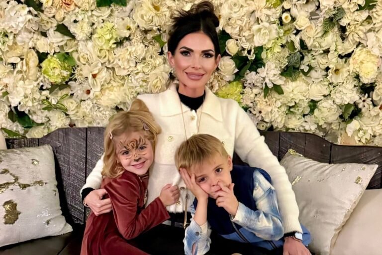 A mother and her two children are seen in a happy moment, with a subtle hint of sadness in their eyes, highlighting the importance of mental health awareness and support, with a focus on the primary keyword phrase 'tragedy'