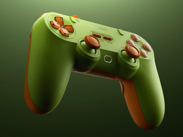 The GameSir Tegeneria Lite wired controller features a brightly coloured shell, buttons, and thumbsticks, designed in collaboration with brand ambassador MenaRD, perfect for UK gamers seeking an innovative and exciting gaming experience