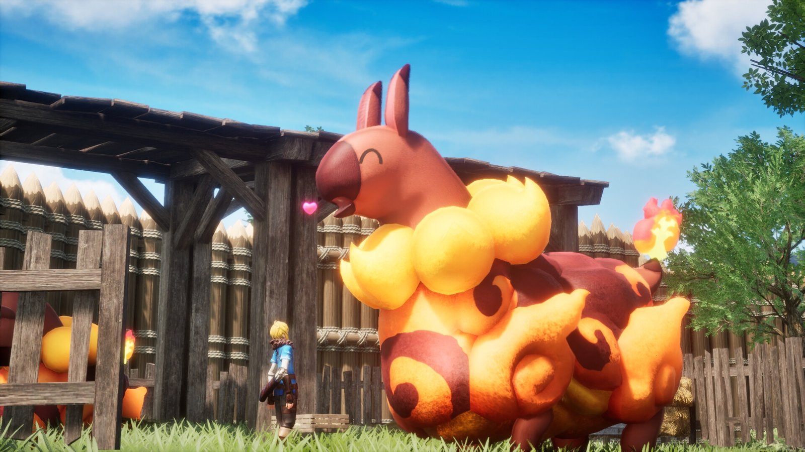 A screenshot of Pickmon, a game that bears a striking resemblance to Pokémon, with colourful characters and a vibrant game world, set to cause a stir in the UK gaming community with its similar game mechanics and design