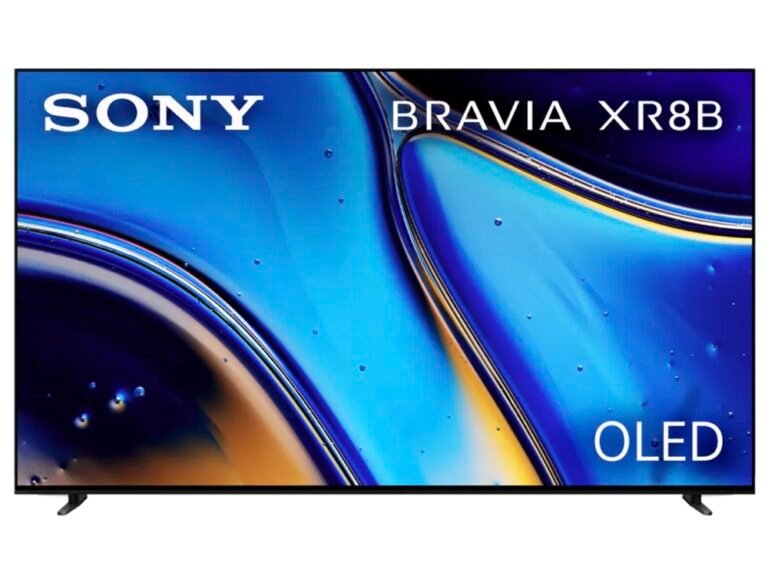 The Sony Bravia XR8B OLED TV features a stunning OLED panel, providing unparalleled colour accuracy and contrast, making it an excellent choice for film enthusiasts and gamers in the UK