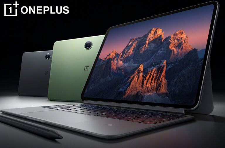 A close-up of a compact tablet's screen, showcasing its vibrant colour and crisp display, with a Snapdragon 8 series chipset logo in the corner, representing the latest technology in the UK's compact tablet market