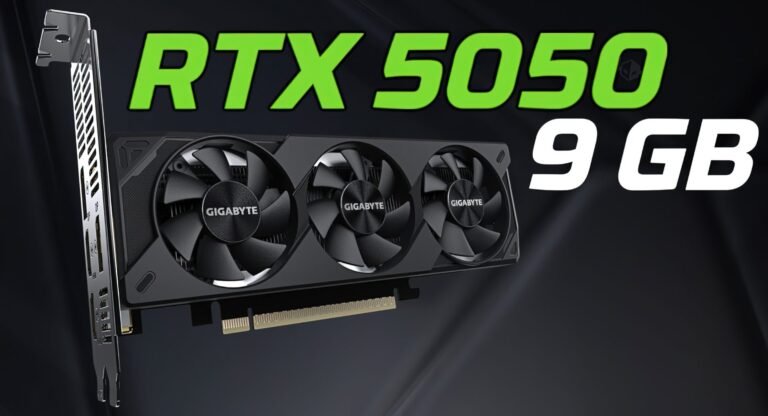 The NVIDIA GeForce RTX 5050 9 GB graphics card, featuring a GB206 GPU, 2560 cores, and 9 GB of GDDR7 memory, set to deliver seamless performance and enhance the UK gaming experience with its 130W TGP and entry-level price point, perfect for UK gamers who demand high-quality graphics and performance