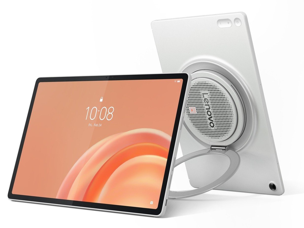 The Lenovo Tab Plus Gen 2 features a giant JBL speaker on the back, offering immersive audio and a sleek design that is sure to impress UK consumers, with a colour scheme that will appeal to a wide range of users