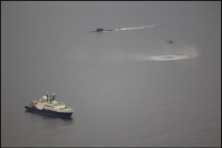 Russian submarine in UK waters near gas pipeline