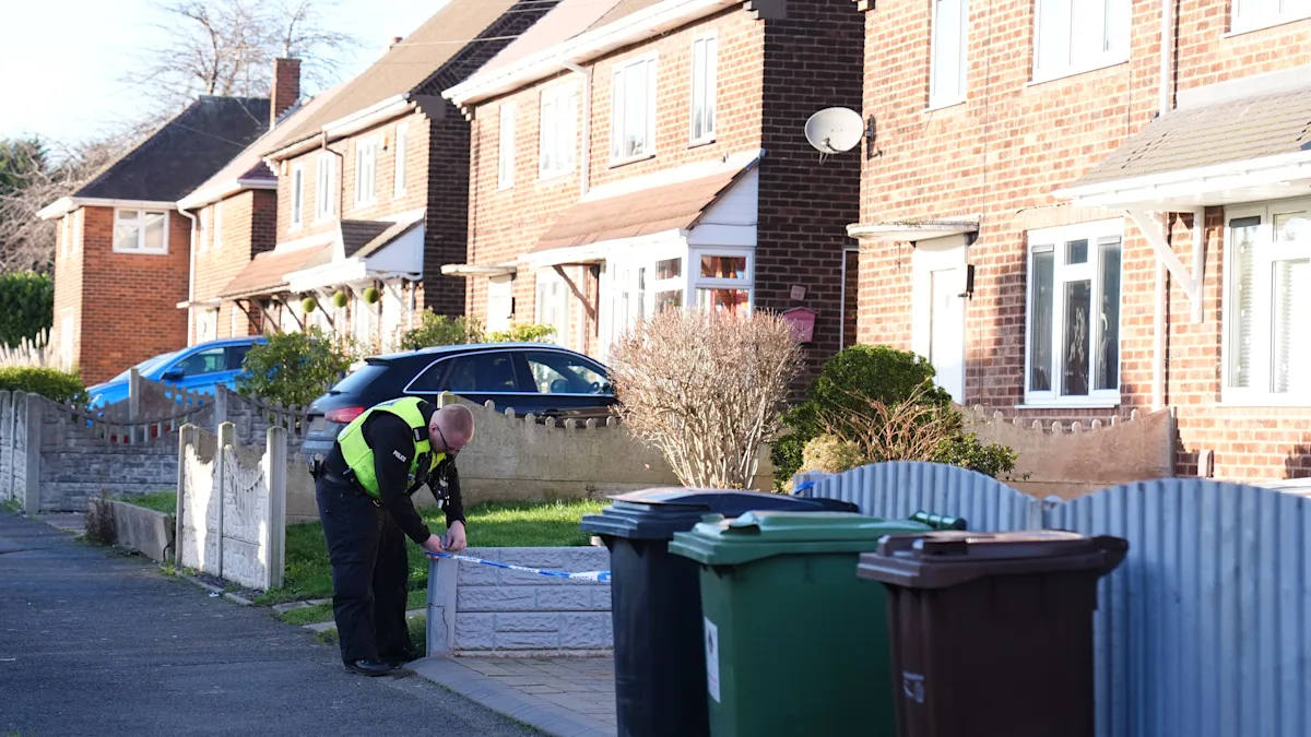 UK murder investigation scene