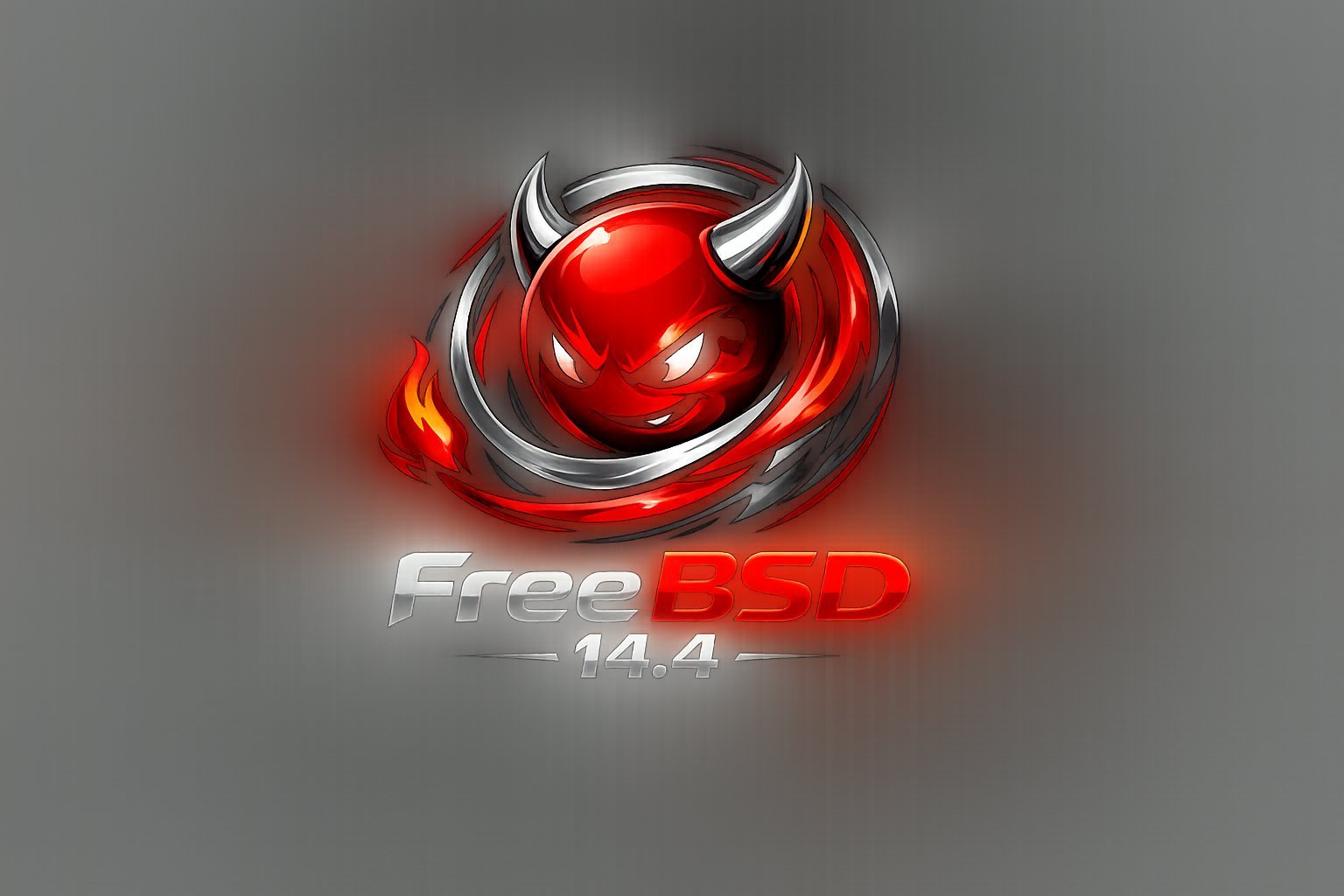 FreeBSD 14.4 featured image, showcasing the operating system's new features and updates, including p9fs and cloud-init compatibility, with a UK flavour