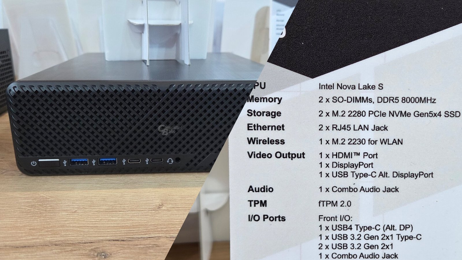 Intel Nova Lake S series CPU with DDR5-8000 support, showcased at Embedded World 2026 event in Germany, featuring enhanced memory frequency and cutting-edge specs, set to revolutionise the UK market