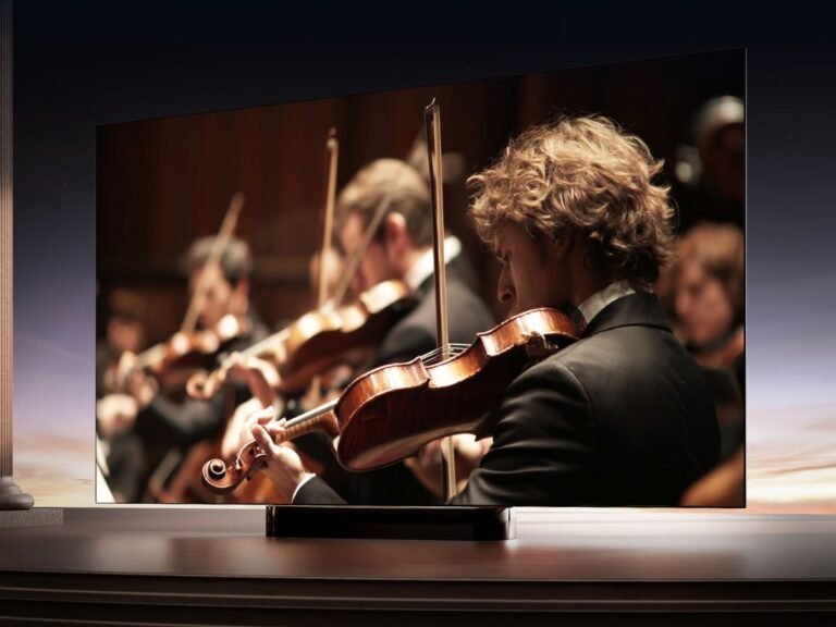 The Hisense U7SG MiniLED TV boasts vibrant colours and a 165Hz refresh rate, perfect for UK viewers seeking the ultimate home entertainment experience with unparalleled picture quality, featuring the latest in MiniLED technology for a truly immersive experience