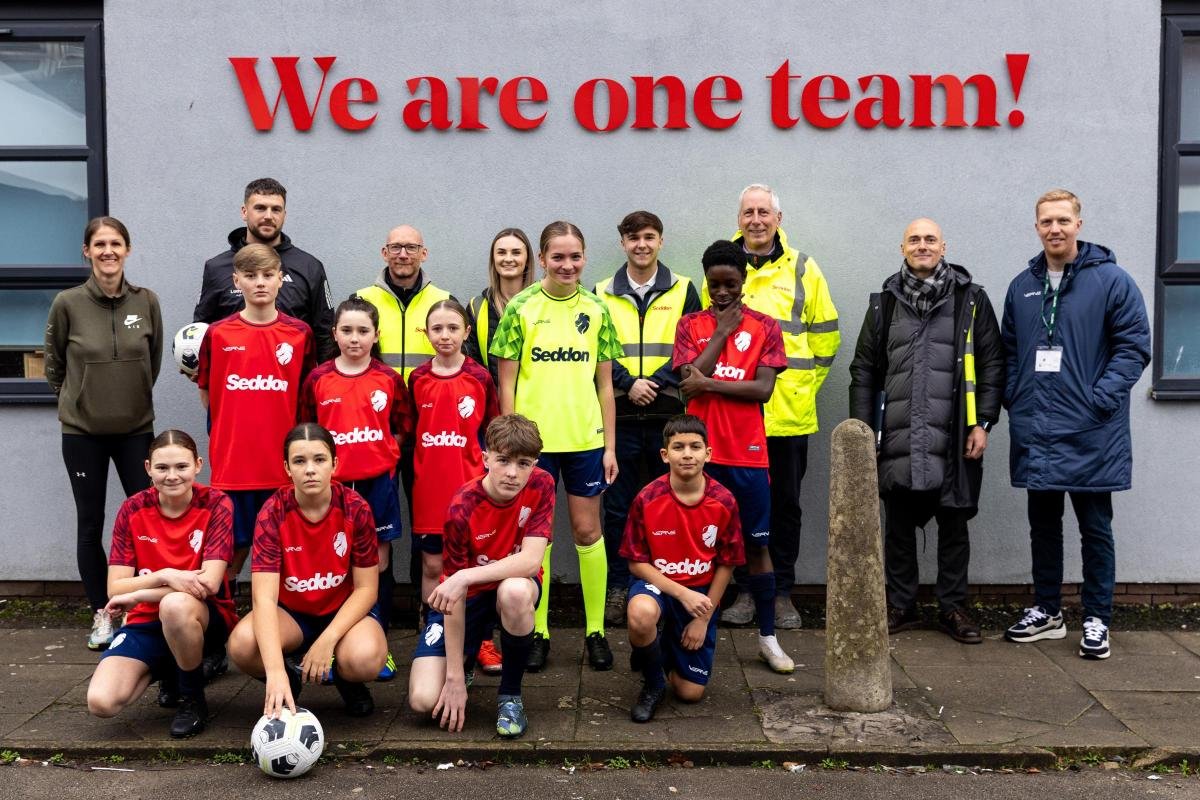 Bolton school football team in new kit