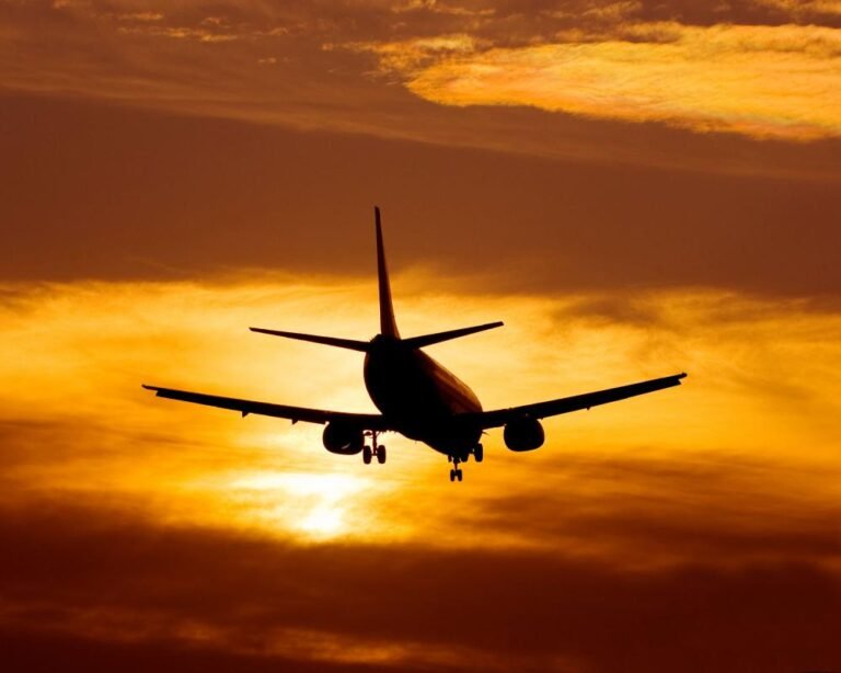 Sustainable aviation fuel plane taking off