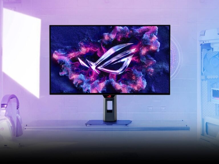 The Asus ROG Strix OLED XG27AQDMG Gen 2 features a stunning TrueBlack Glossy WOLED display, providing unparalleled visuals and a peak brightness of 1300 nits, making it a must-have for UK gamers and graphics enthusiasts, with its sleek design and innovative technology