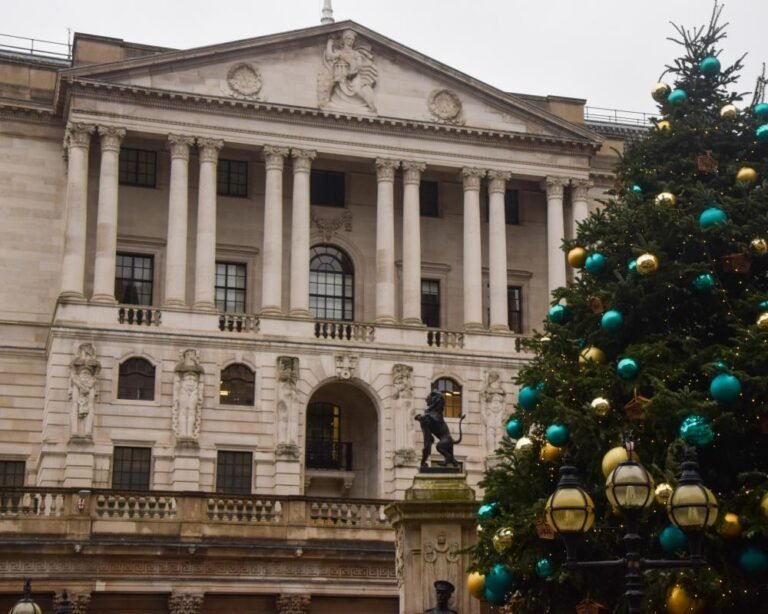 Bank of England building in London