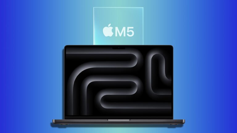 Featured image of the 14-inch M5 MacBook Pro with a stunning display, showcasing its sleek design and exceptional performance, available with a £200 discount on Amazon UK
