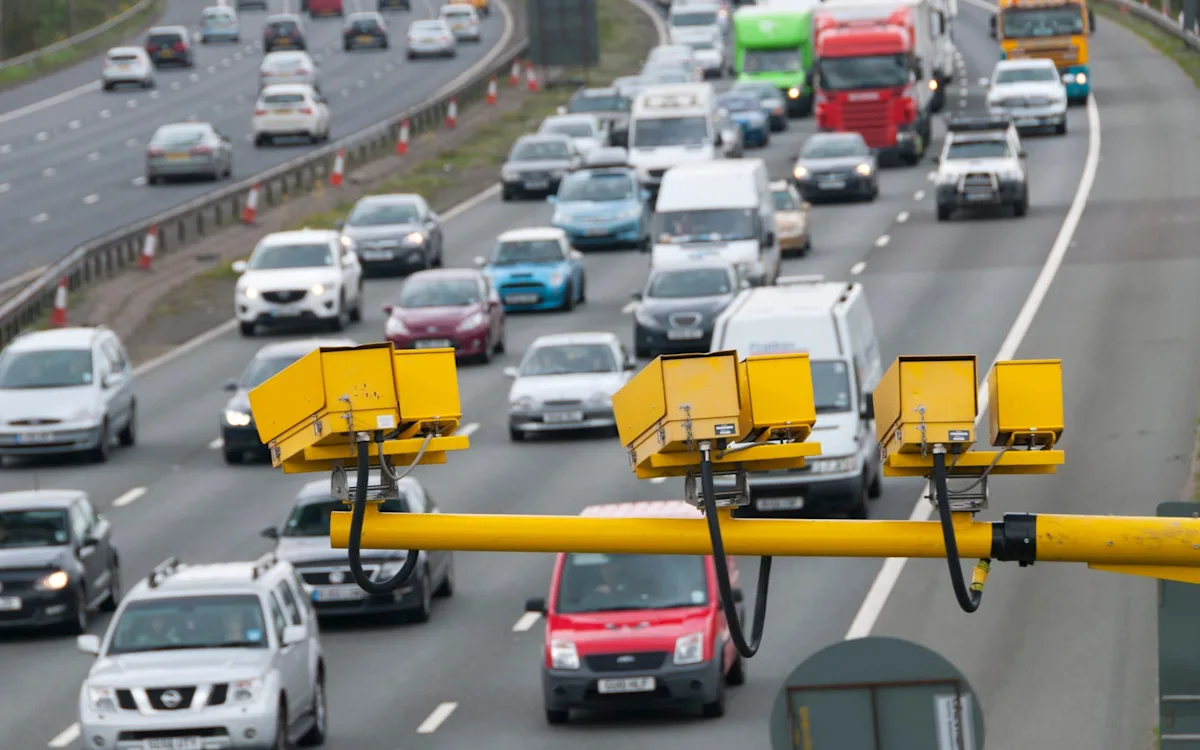 UK driver being fined for speeding